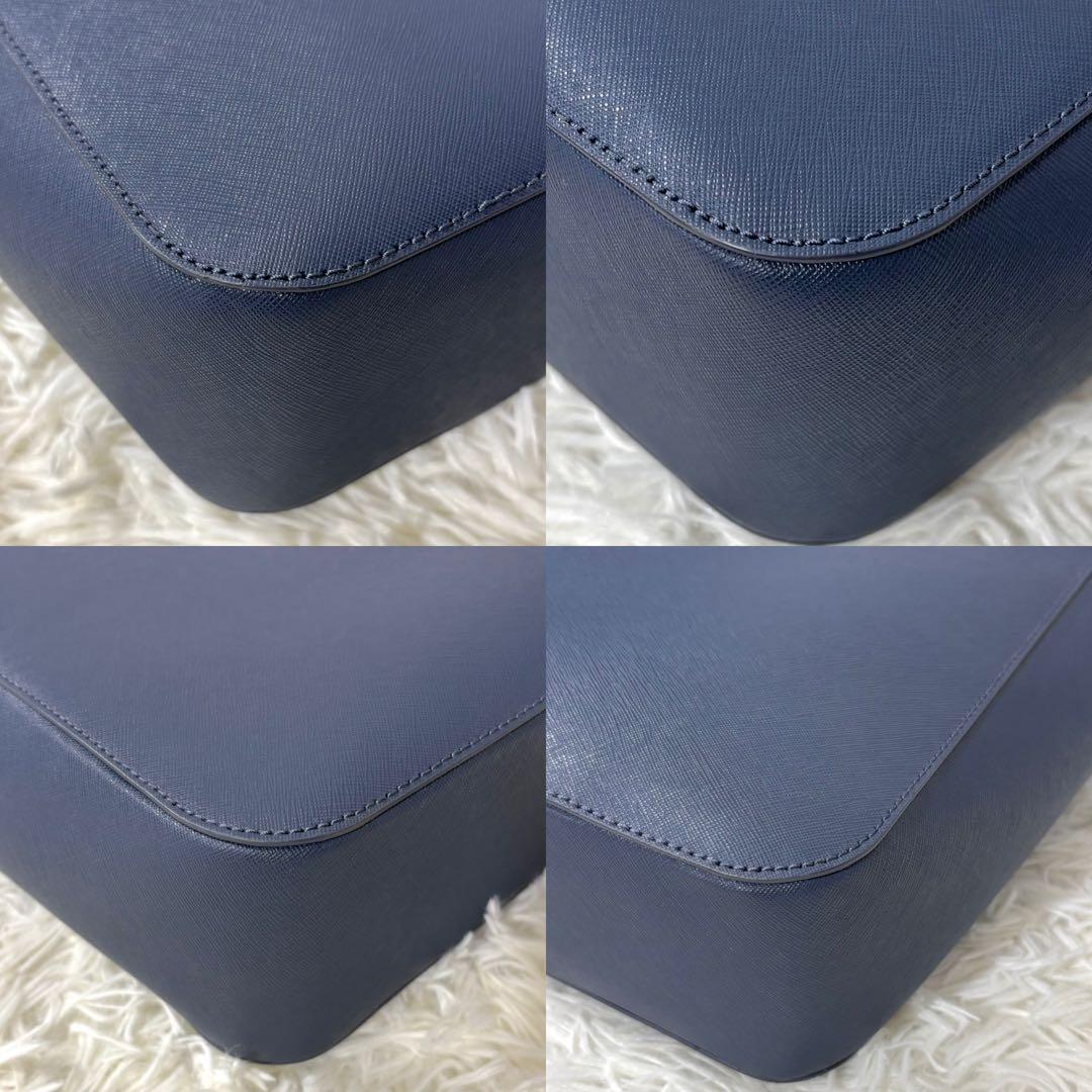 現行 未使用級 コールハーン スローン トート サフィアーノレザー ネイビー