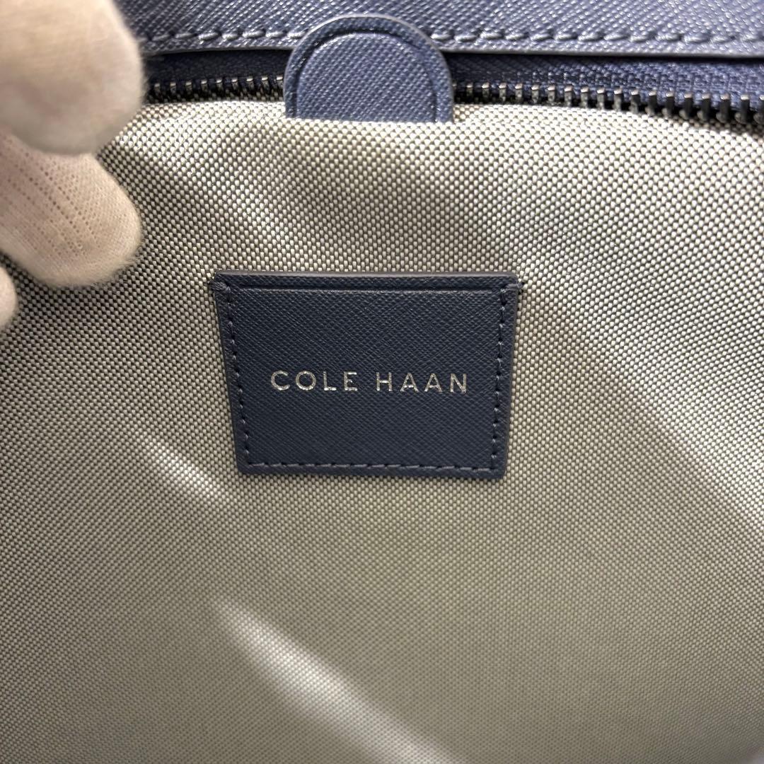 現行 未使用級 コールハーン スローン トート サフィアーノレザー ネイビー