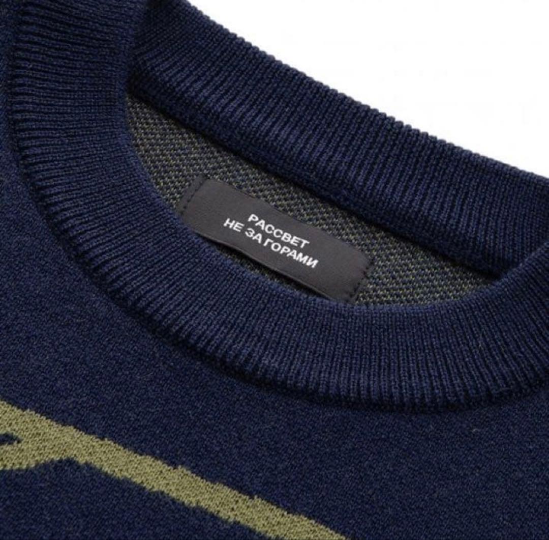 Rassvet ウール ニット セーター　L ネイビー