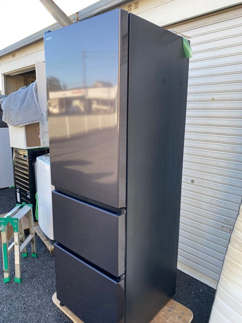 HITACHI ノンフロン冷蔵庫 R-V38NVL(K) 375L