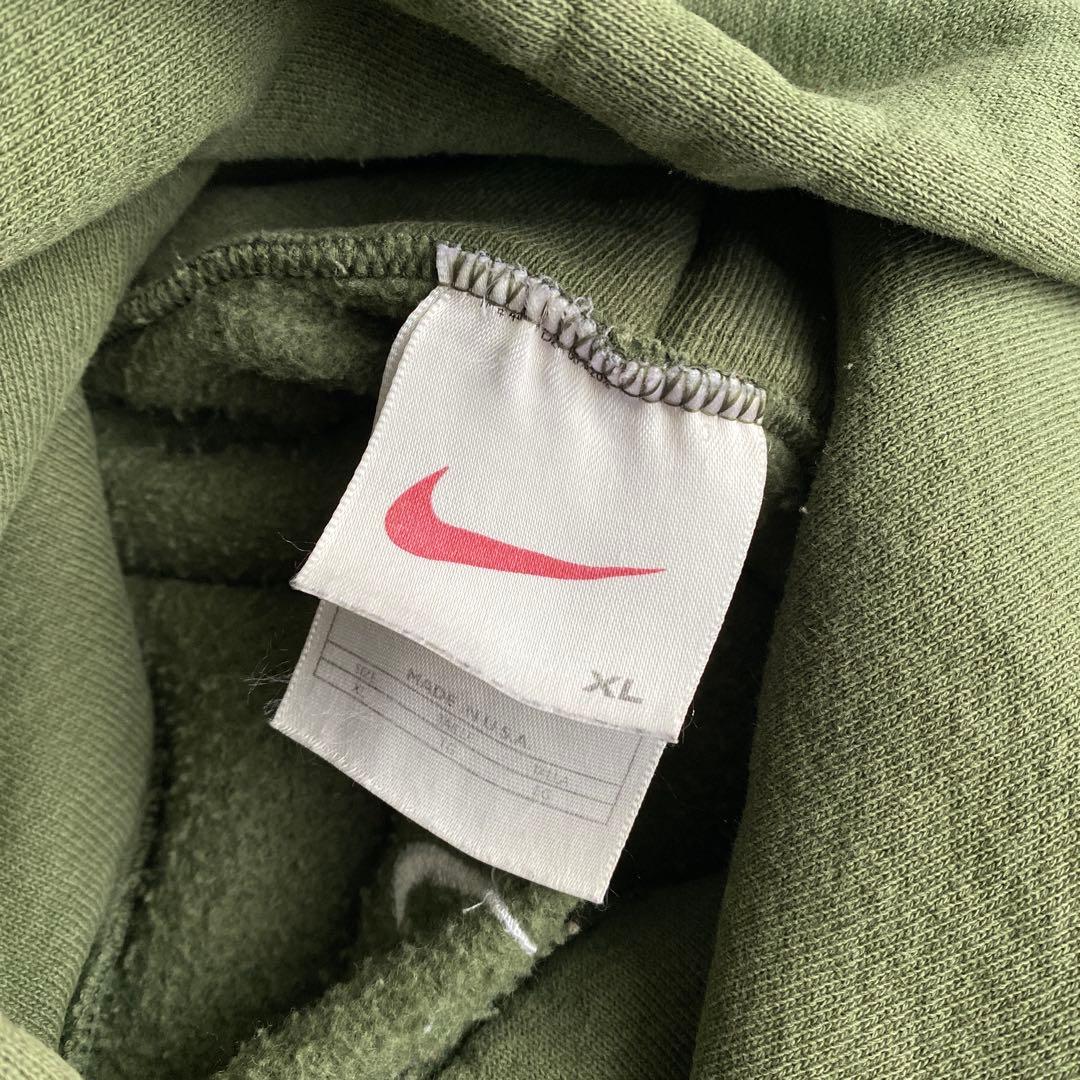 レアカラー 90s NIKE センター スウッシュ パーカー USA製 XL