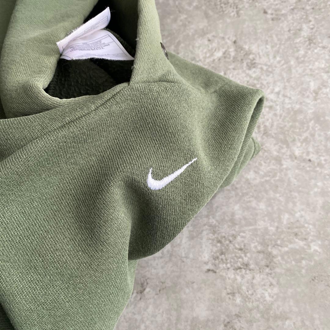 レアカラー 90s NIKE センター スウッシュ パーカー USA製 XL