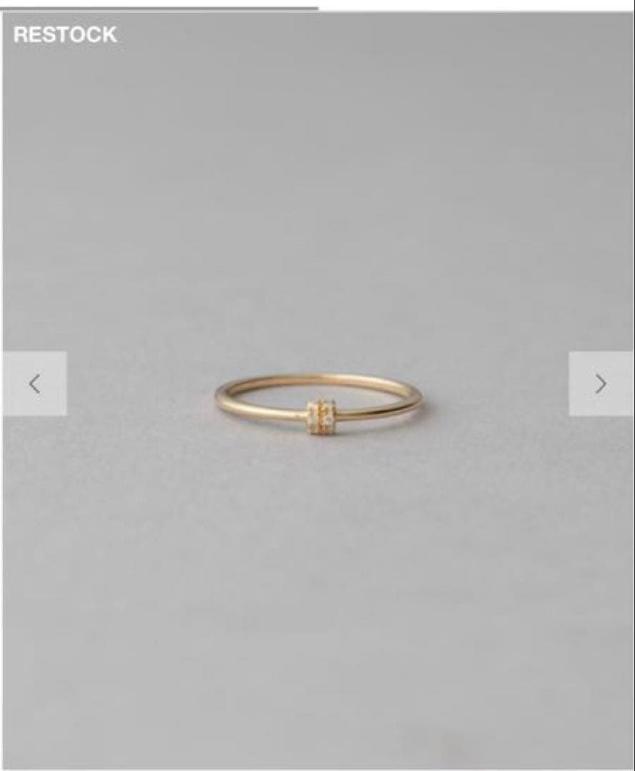 【極美品】[レイヤード] K10YG ダイヤモンド リング 13号