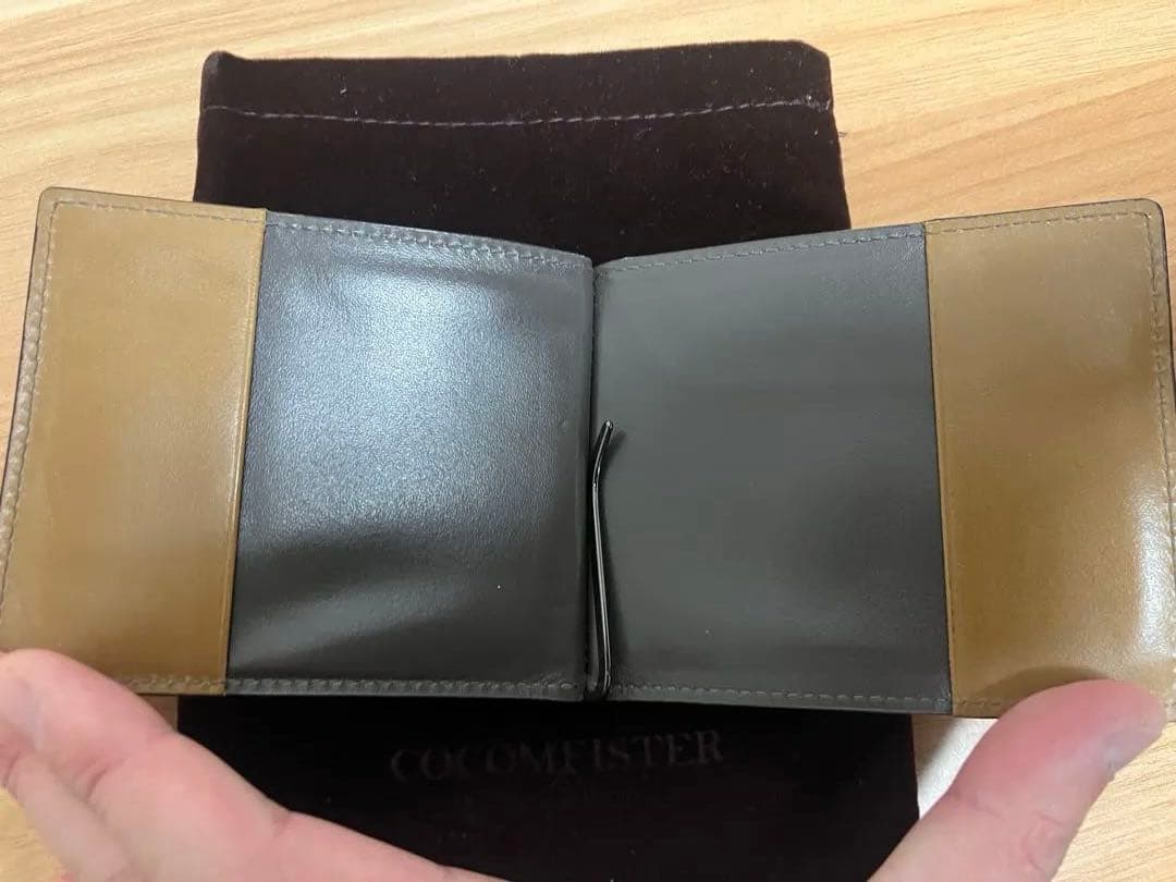 COCOMEISTER オークバーク 二つ折りマネークリップ