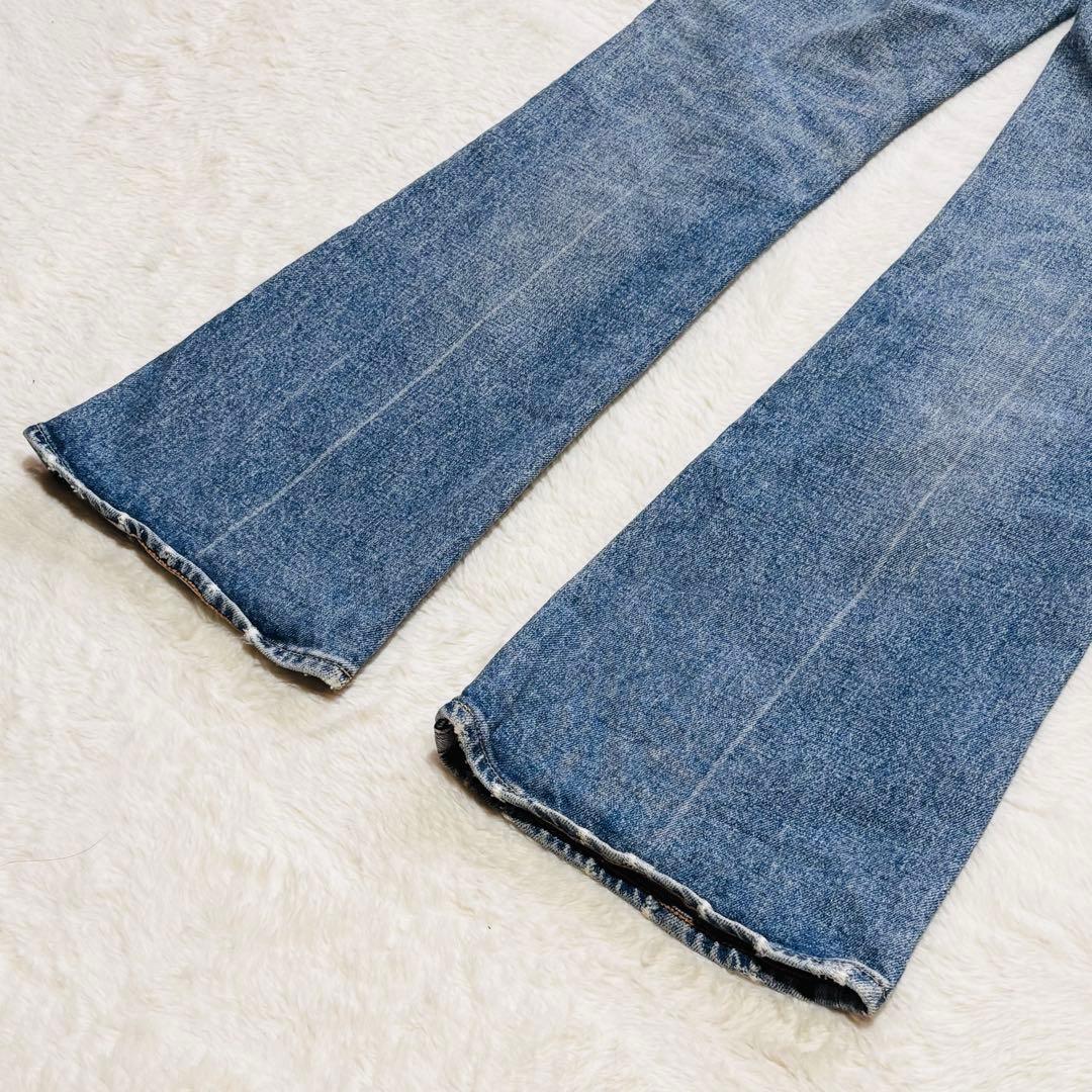 マウジー　MOUSSY MVS FLARE フレアデニム ブルー　24インチ