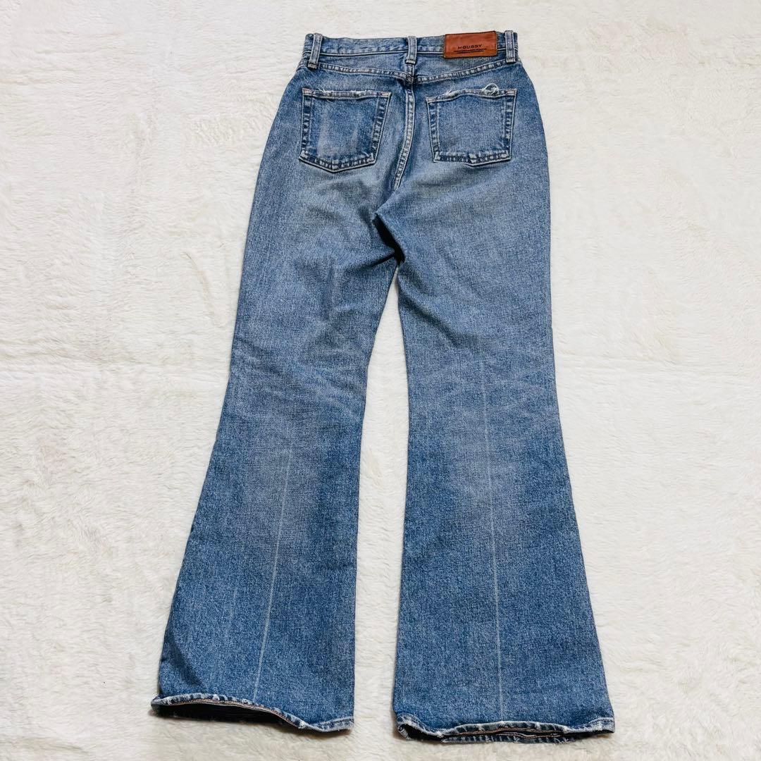 マウジー　MOUSSY MVS FLARE フレアデニム ブルー　24インチ