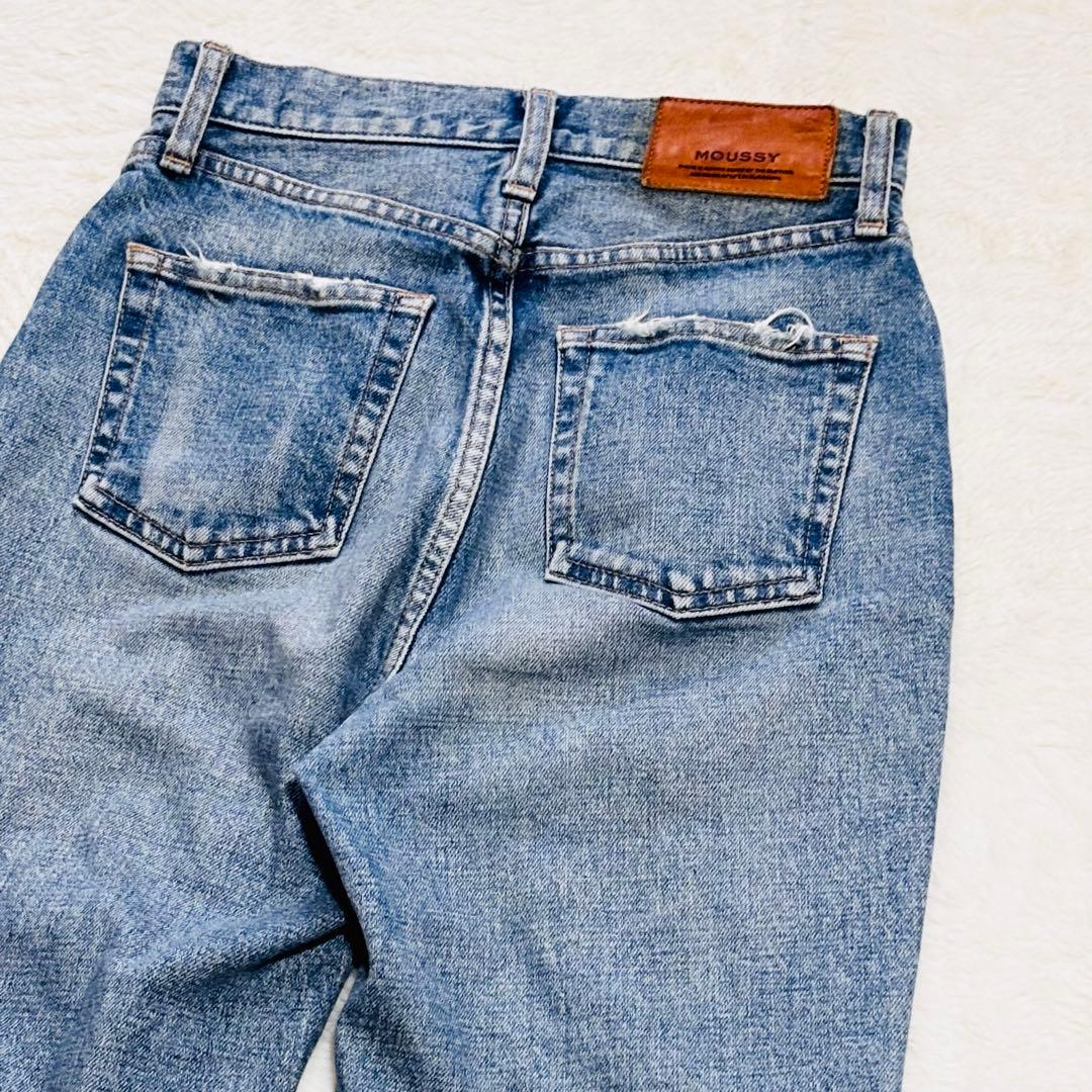マウジー　MOUSSY MVS FLARE フレアデニム ブルー　24インチ