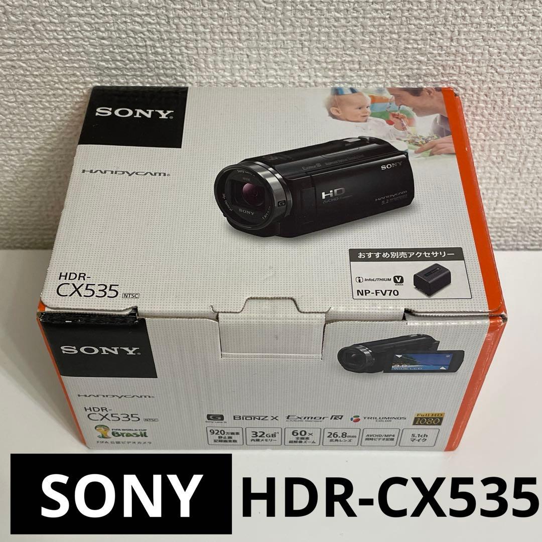 ✨美品✨SONY HDR-CX535 ビデオカメラ　動作品 ブラック 黒 ソニー
