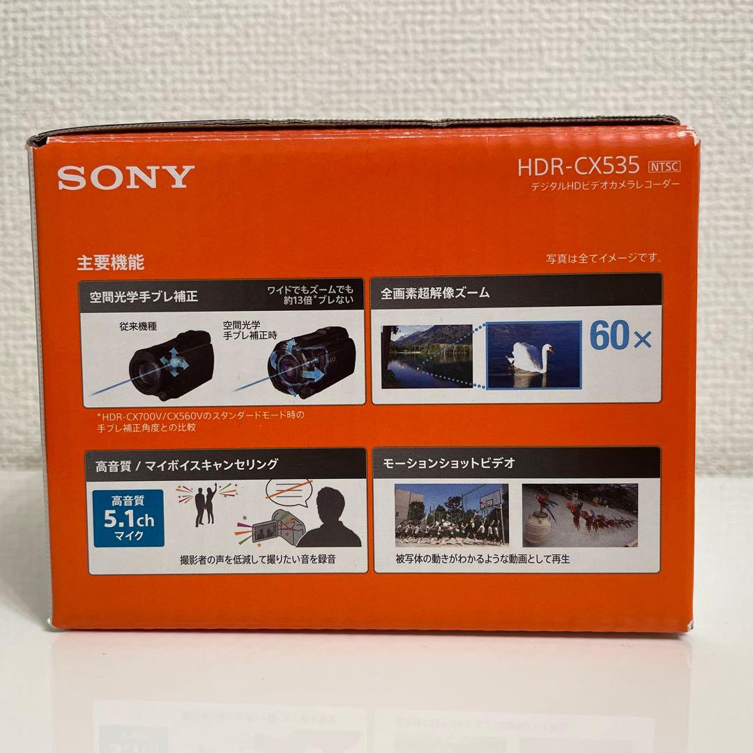✨美品✨SONY HDR-CX535 ビデオカメラ　動作品 ブラック 黒 ソニー