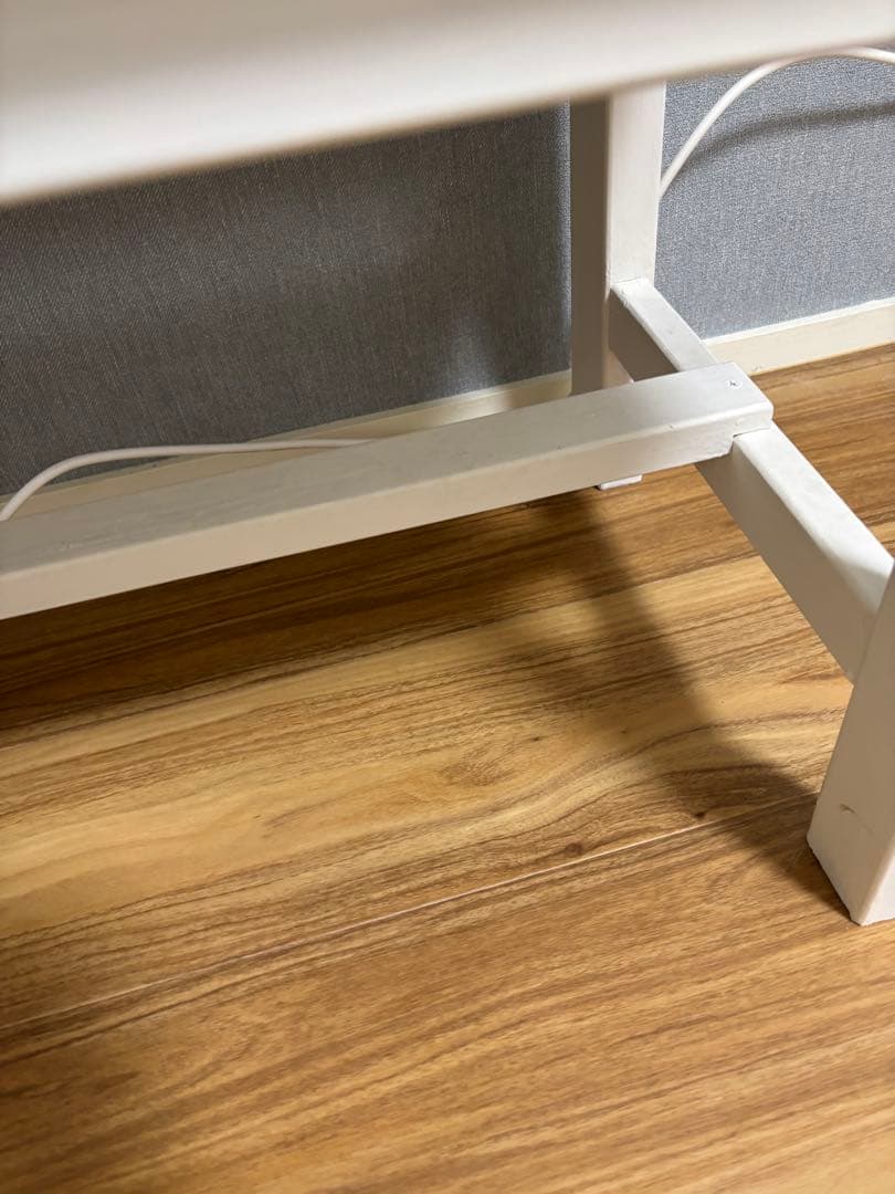 ホワイト 木製ベンチ シンプル