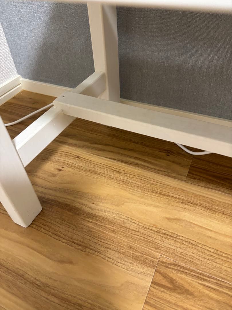 ホワイト 木製ベンチ シンプル