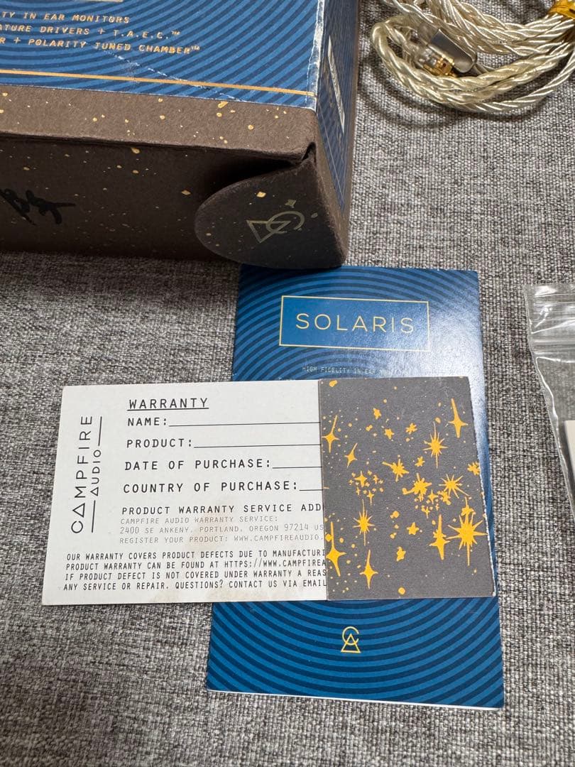 Campfire audio Solaris 本物鑑定済み