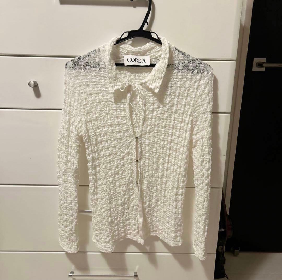 【USAGI ONLINE限定】shrink lace blouse