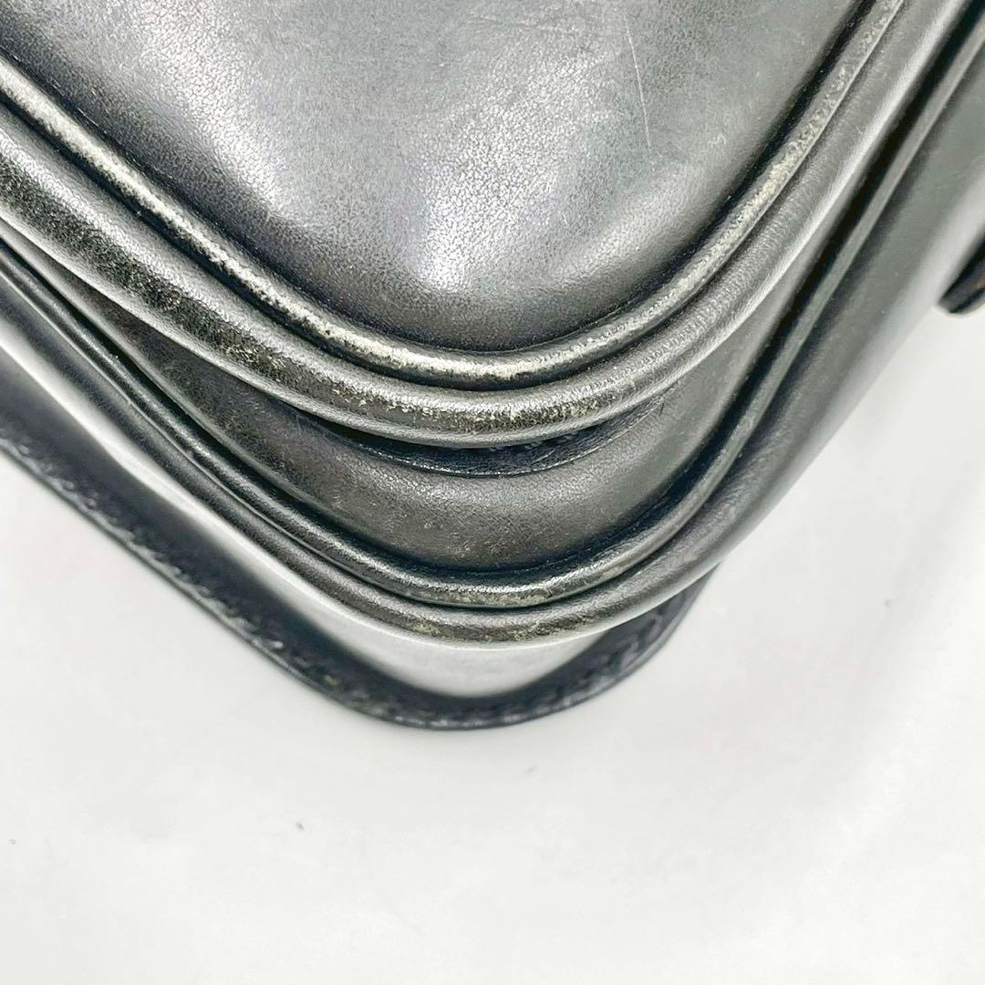 Herz ヘルツ ショルダーバッグ メッセンジャー オールレザー ブラック 黒