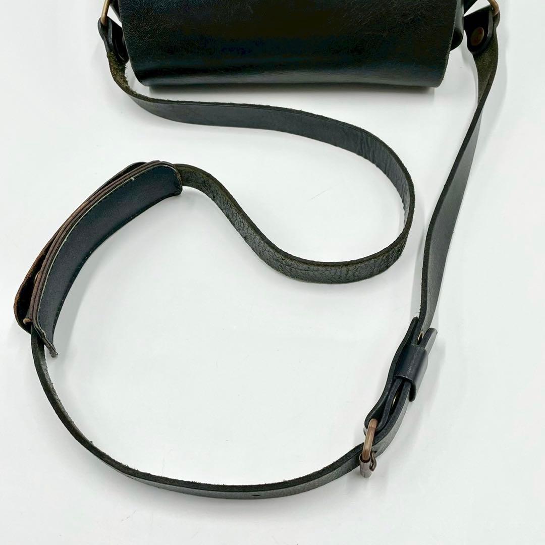 Herz ヘルツ ショルダーバッグ メッセンジャー オールレザー ブラック 黒