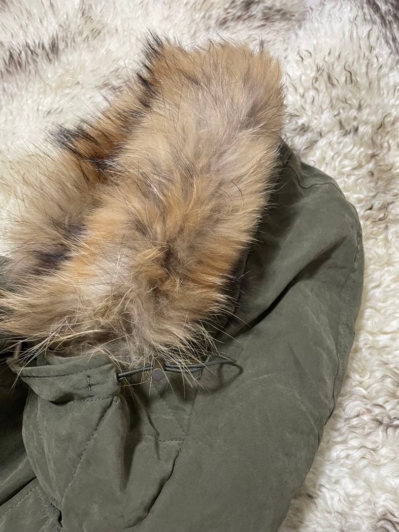 SLY オリーブグリーン モッズコート ファー付き