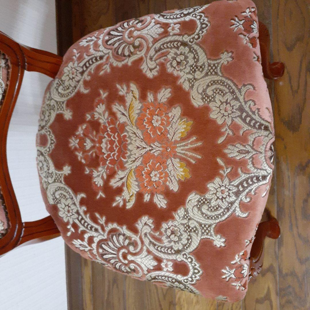 クワラ☆猫足椅子赤色系