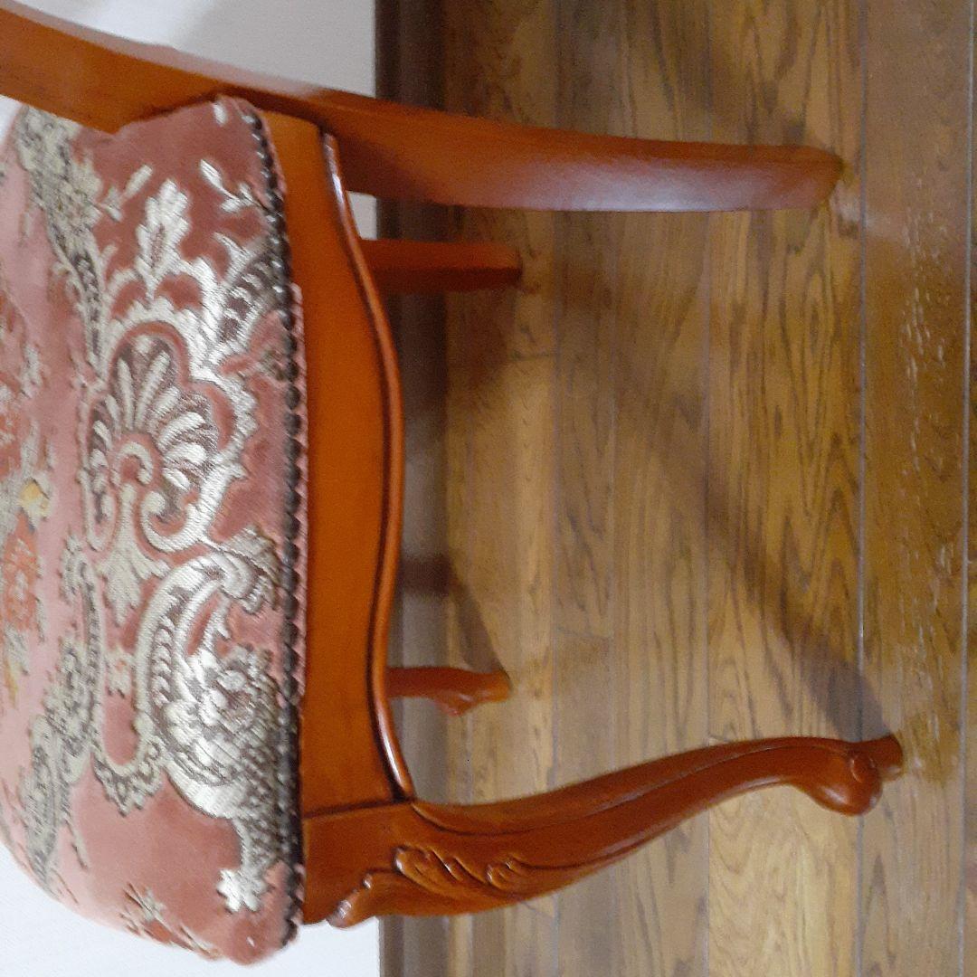 クワラ☆猫足椅子赤色系