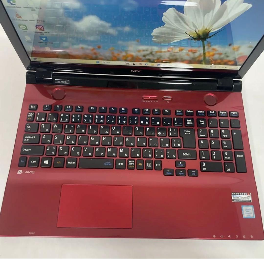 マウス付きNEC ノートパソコンWin11 SSD512GB メモリ8GB