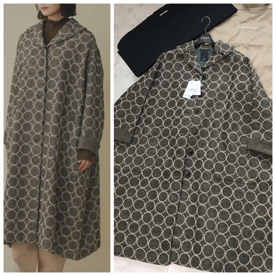 新品同様　minaperhonen ミナペルホネン　タンバリン　コート