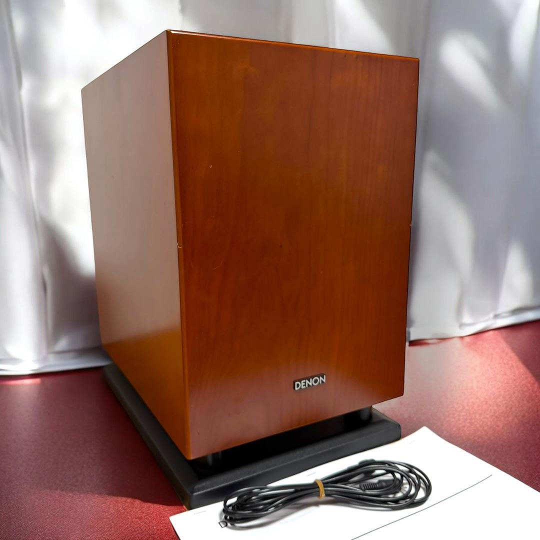 ☆良品 Denon DSW-33SG M 木目 サブウーファー サブウーハー