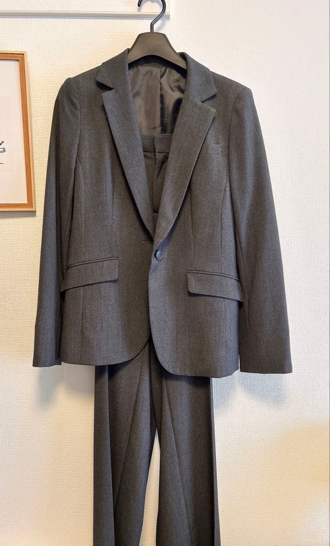 タテヨコストレッチテーラードパンツスーツ　ニッセン　スーツ上下セット