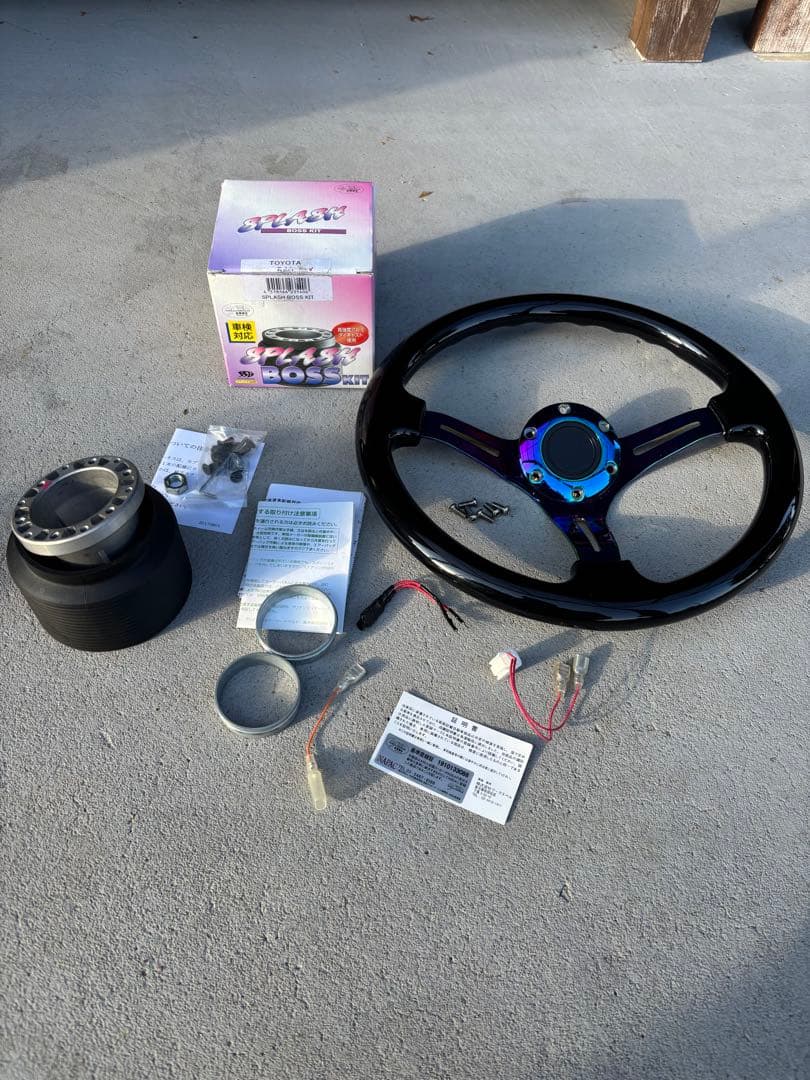 SPLASH ステアリングボス s500p ステアリングセット