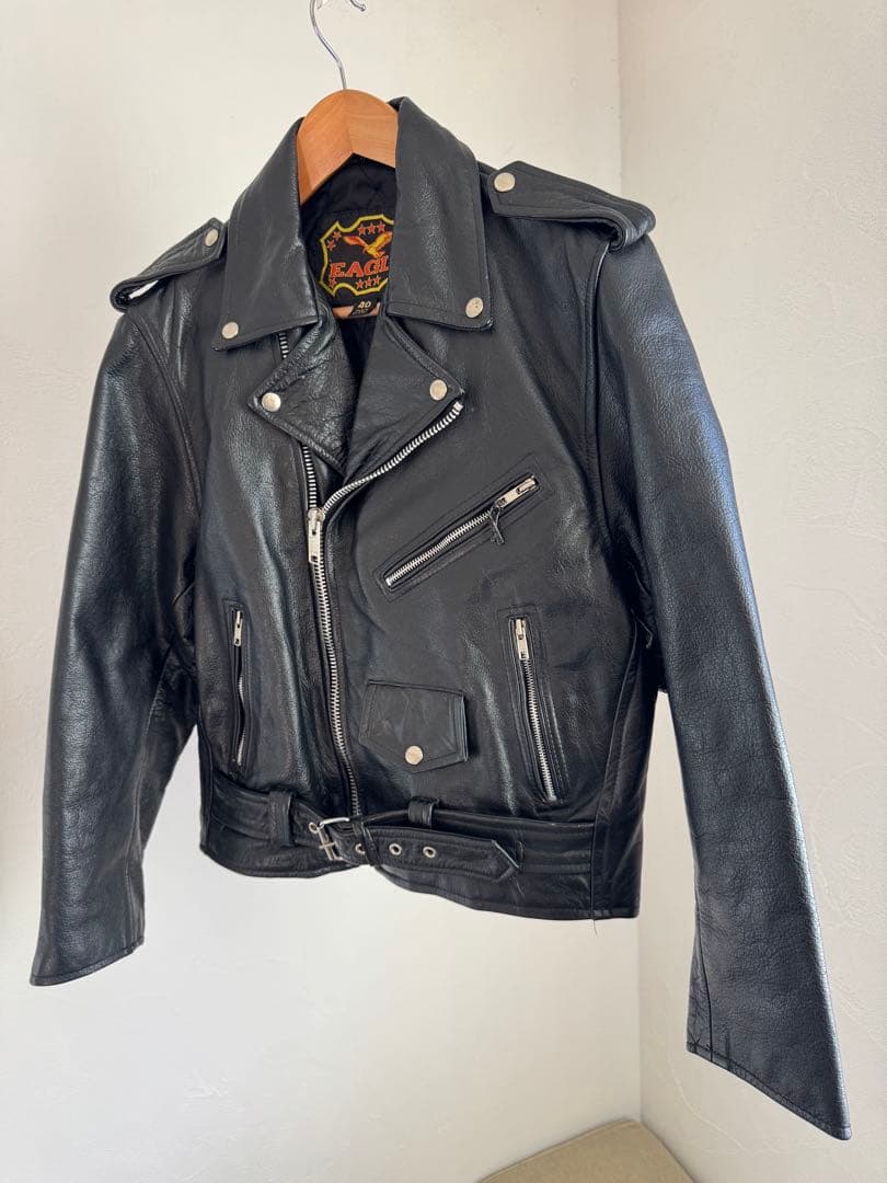 【極美品】 Vintage ダブルライダースジャケット 本革