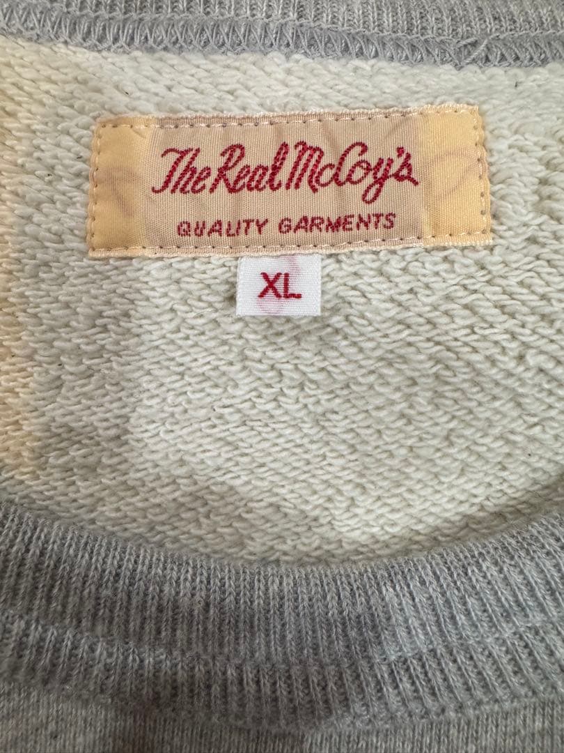 リアルマッコイズ製 グレークルーネックスウェット