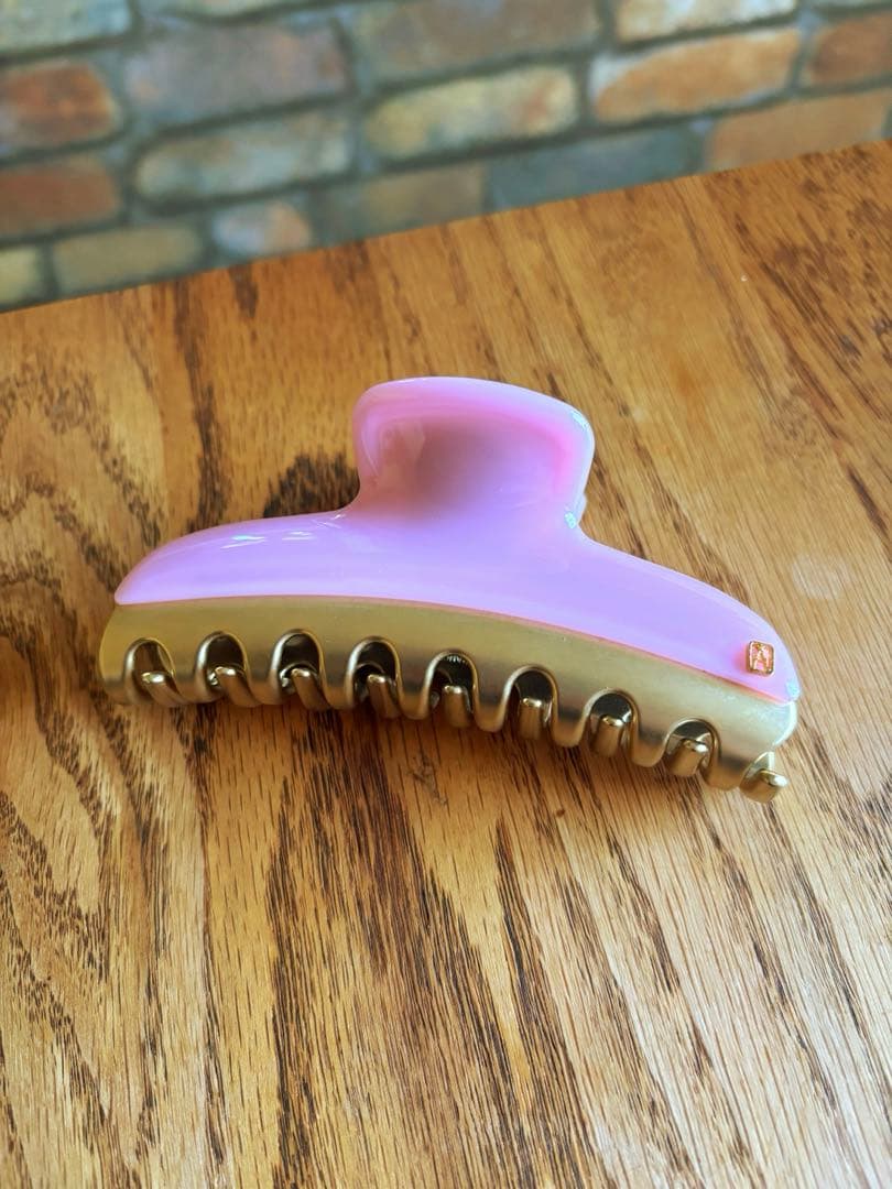 アレクサンドルドゥパリ　ピンク　ヘアクリップ　L　10.5㎝　定番デザイン