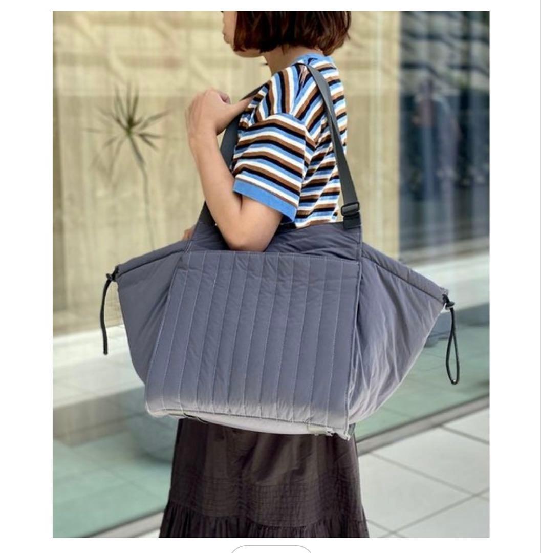 マザーズバック SOLPRESA キルティング チャコールグレーM