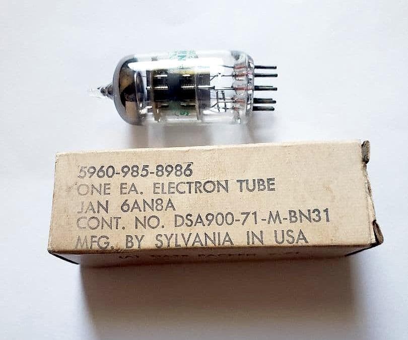 新品未使用米国Sylvania 製真空管JAN 6AN8A M-739