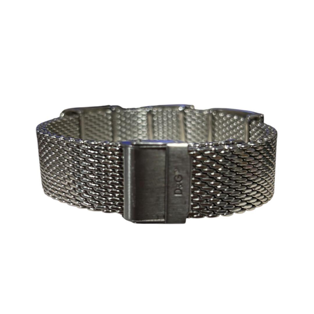 DOLCE&GABBANA ステンレス ロゴ シルバー ブレスレット