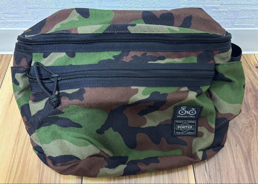 木梨サイクル ポーター ウエストバッグ 迷彩
