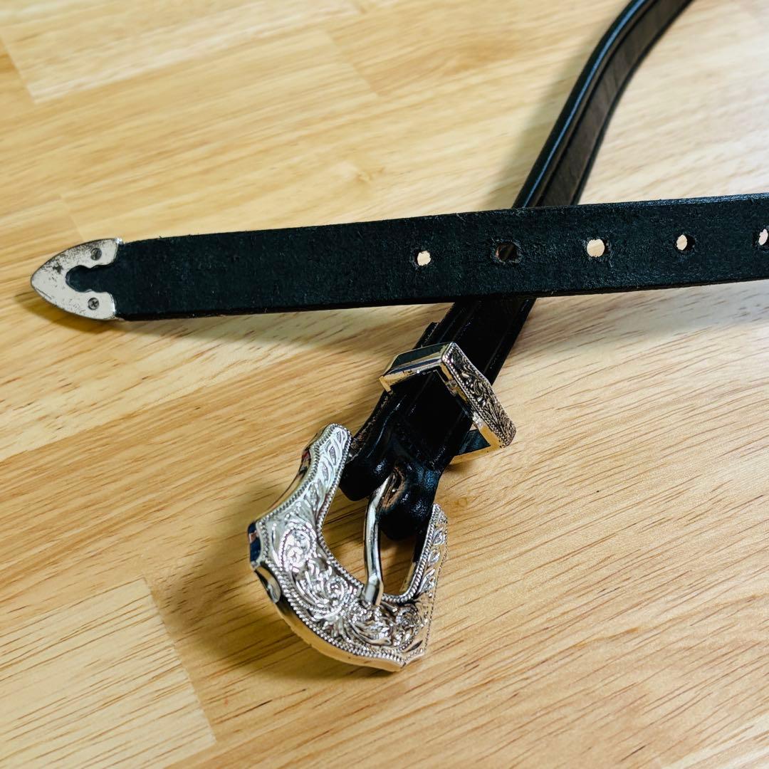 小物 TORY LEATHER 3/4inch Western Belt W32