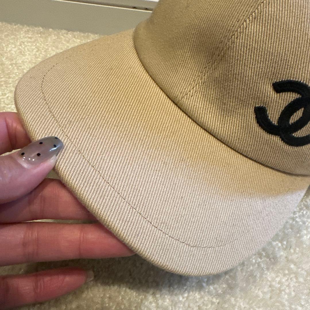 CHANEL キャップ レディース 新品 タグ付き ベージュ 匿名配送