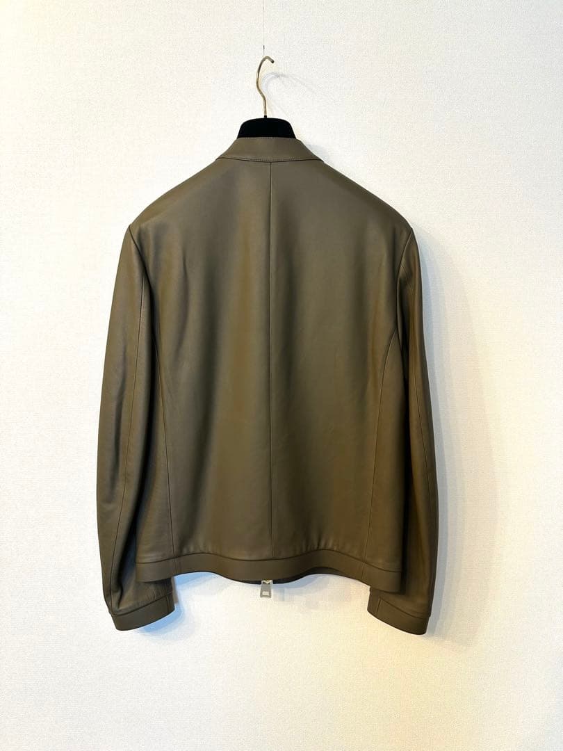 【極美品】 CALIBRO12 レザージャケット 46 カーキ 1945ca