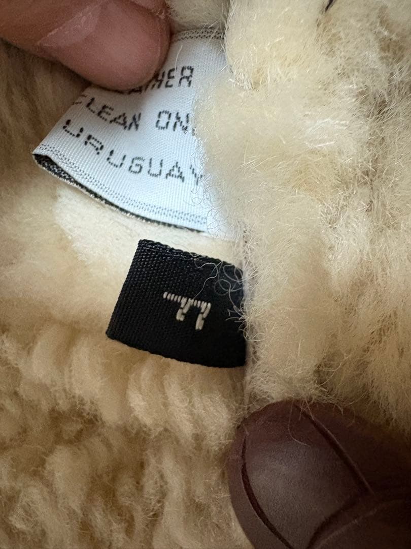 ５３１５　リアルムートンベスト ファー裏地付き