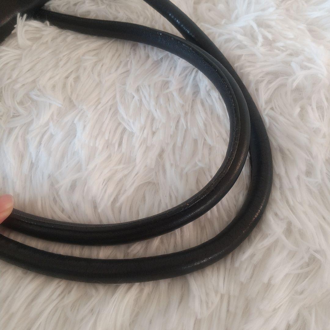 プラダ PRADA ハンドバッグ フリンジ ブラック レザー黒Y2Kヴィンテージ