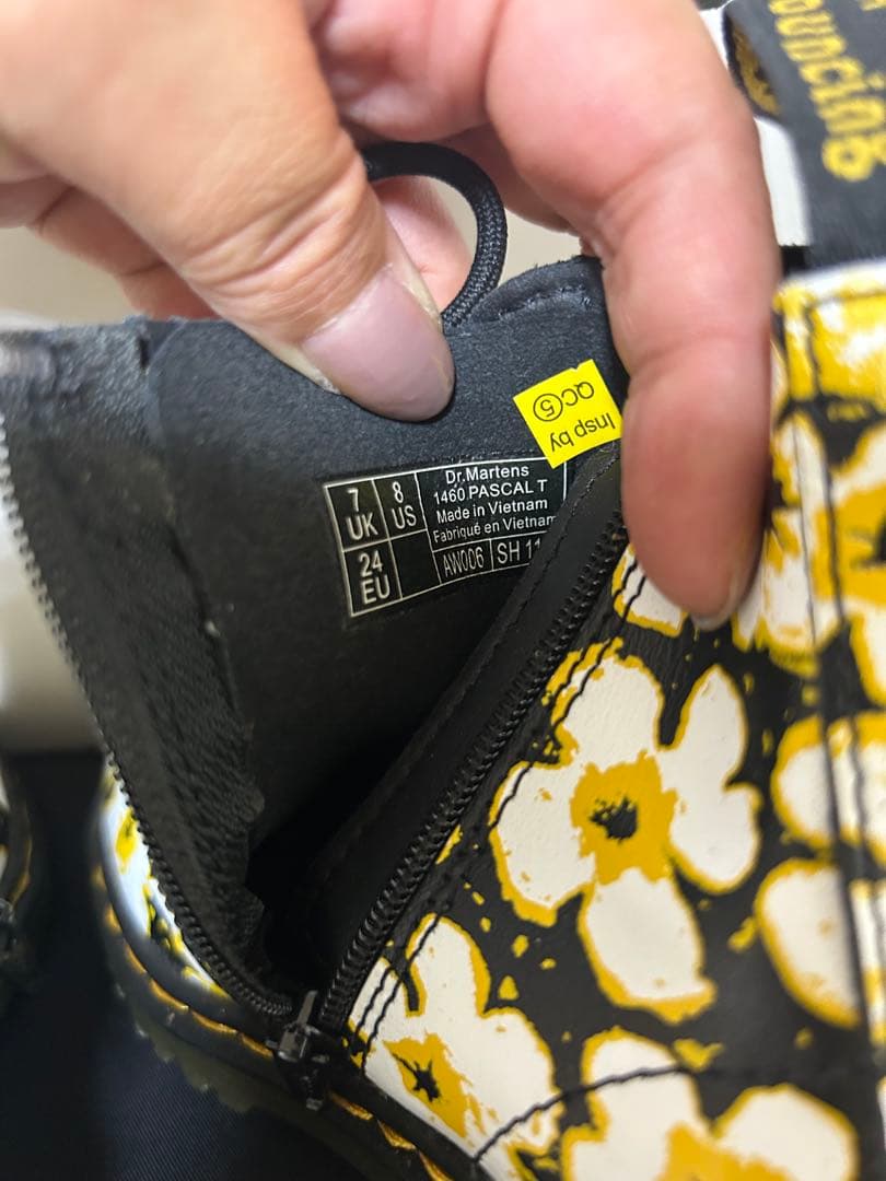 Dr. Martens 1460 PASCAL 花柄ブーツ 24EU