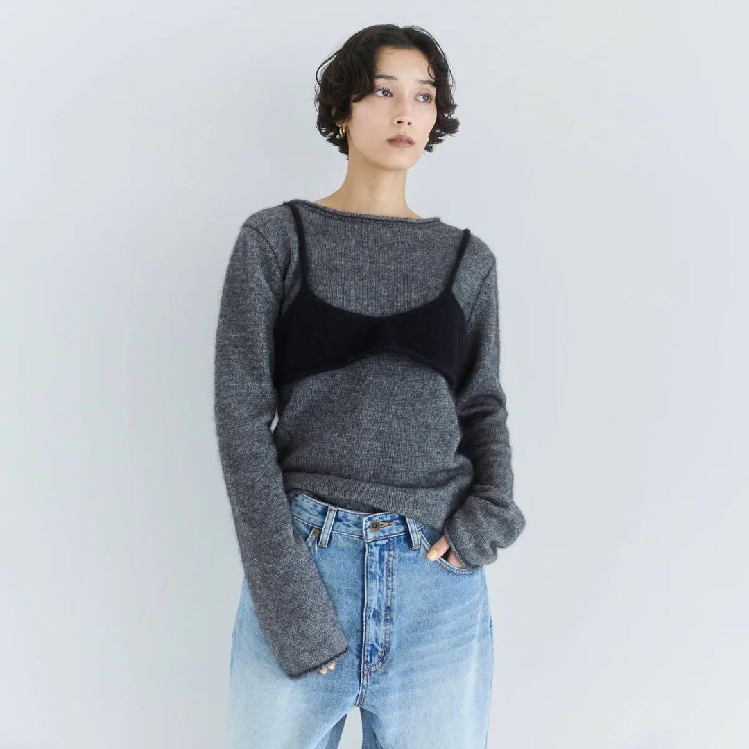 【美品】SeaRoomlynn Raccoon woolビスチェニット