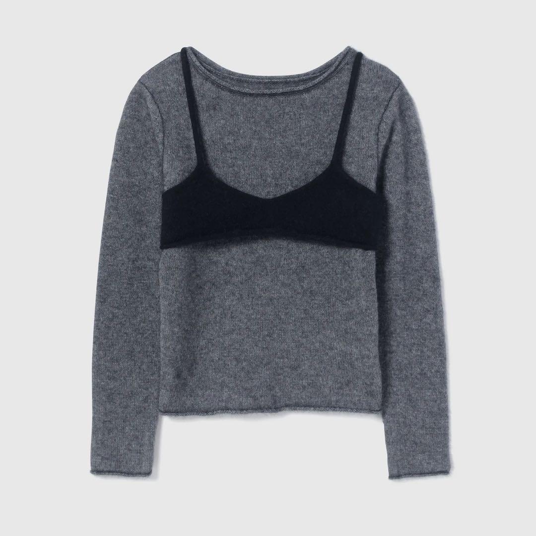 【美品】SeaRoomlynn Raccoon woolビスチェニット