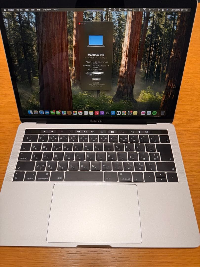 MacBook Pro 13インチ シルバー 128GB 美品