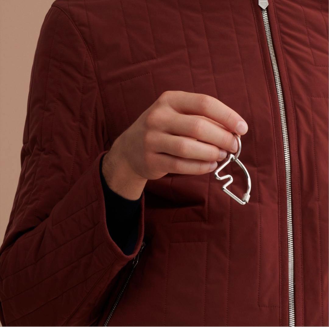 【とーり】新品未使用 エルメス シュヴァル 馬 キーリング Hermes