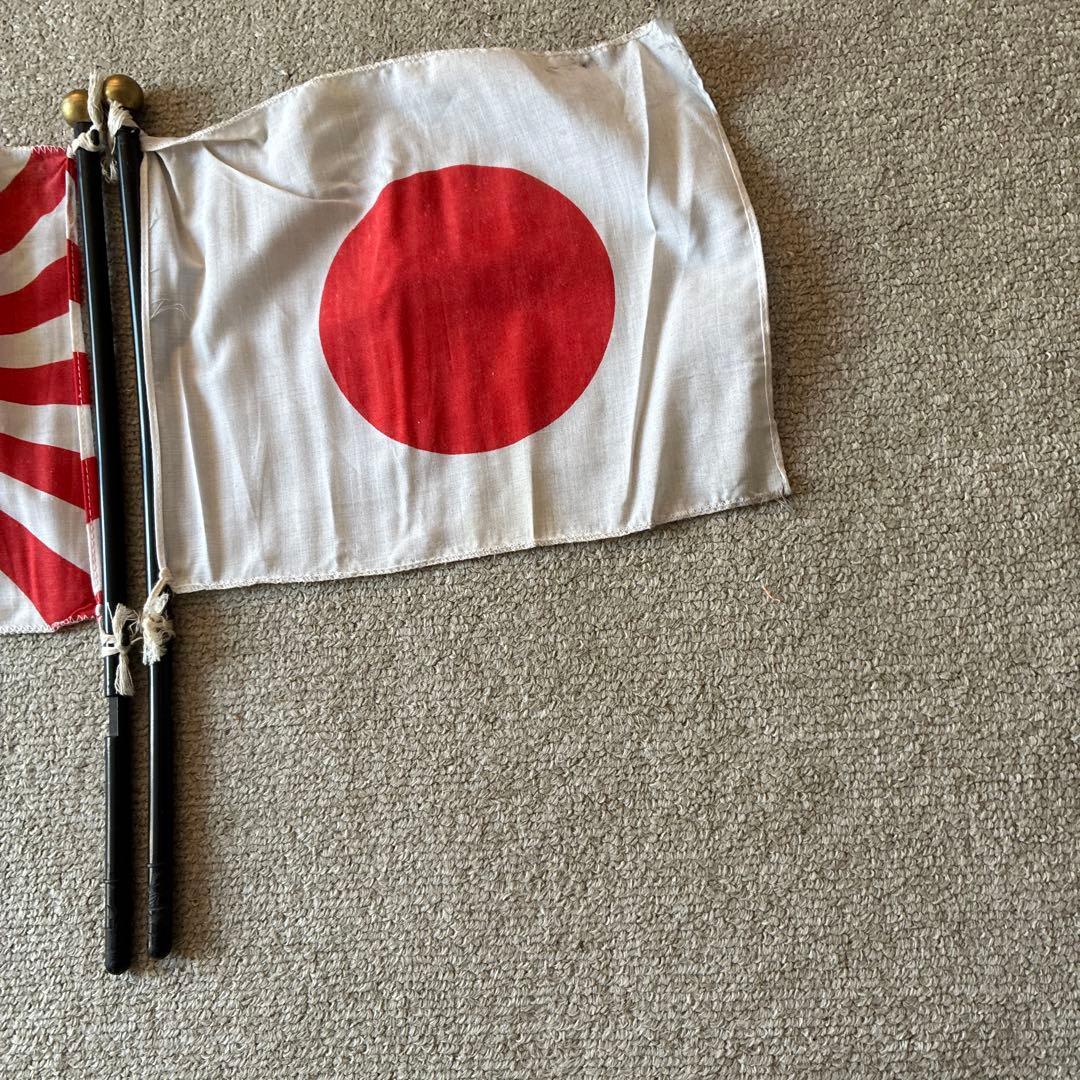 旭日旗と日本国旗セット、取り付けネジ欠品