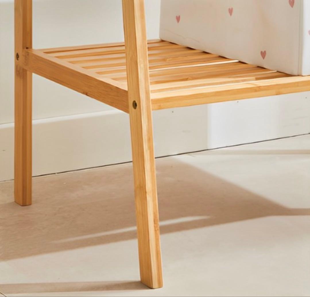 【竹製4段ラック】おしゃれ演出⁂魅せる収納♩