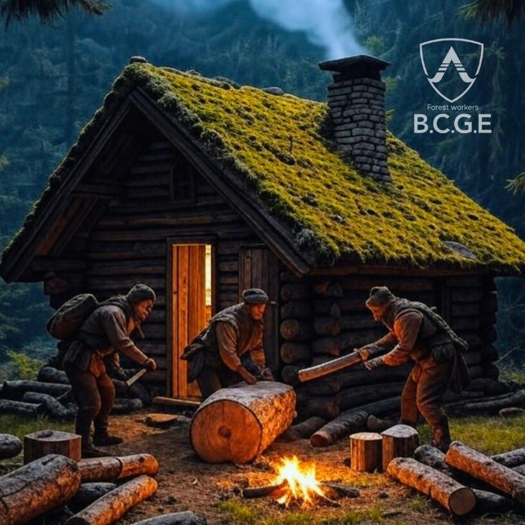 ナチュラルウッドのくり抜きテーブル・スツール 無垢無塗装 オーガニック