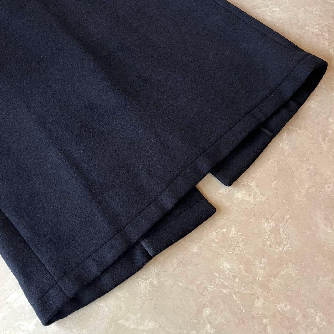 【美品】mizuiroind Aライン　ダッフルコート　ロング　ネイビー