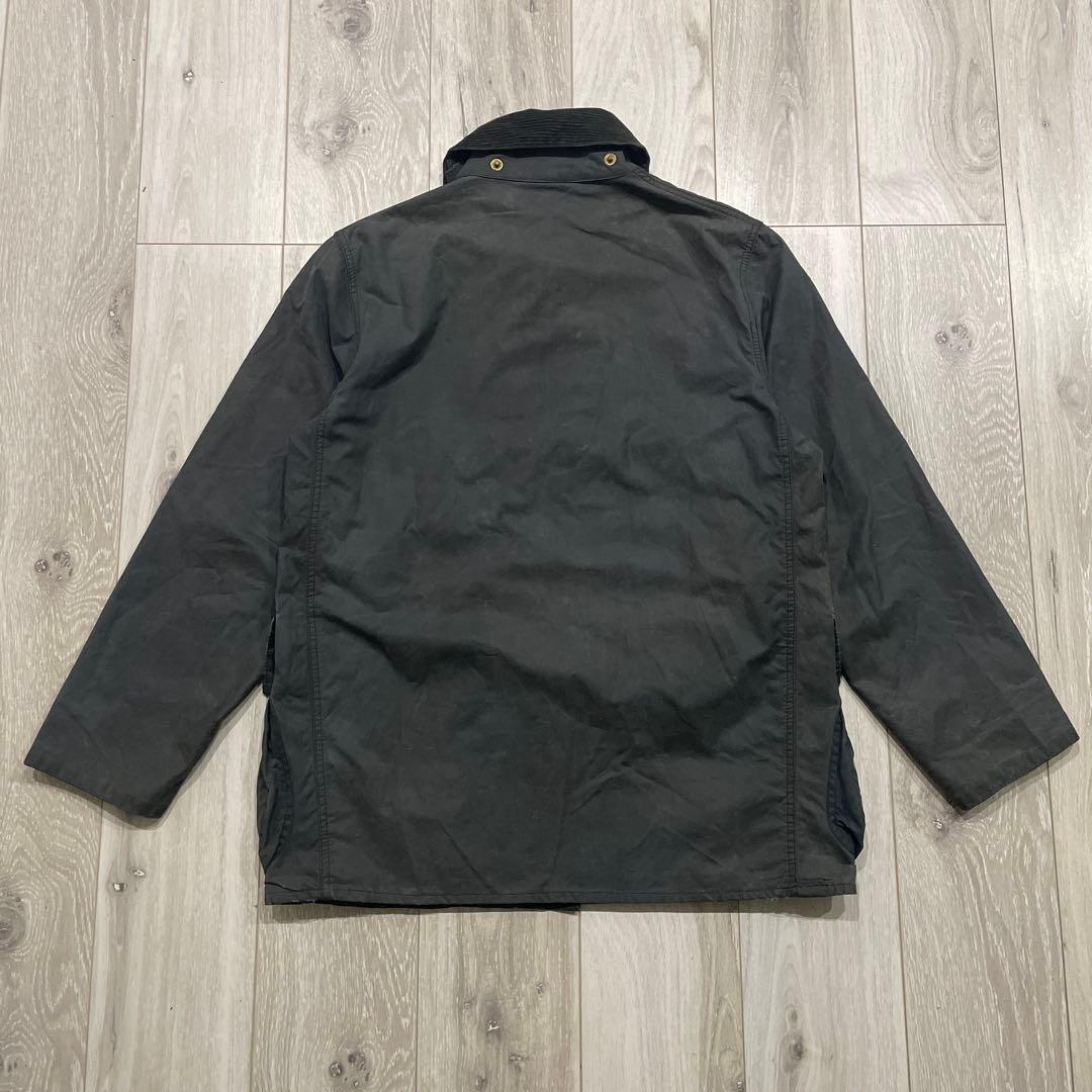 90s 英国製 barbour border オイルドジャケット ボーダー