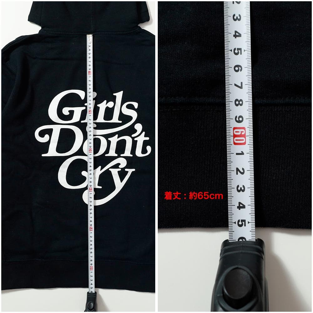 Girls Don't CryパーカーBLACK（XL）wasted youth